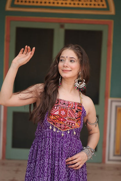 Rangilo Saawan  Mirror Work Magic Garba Gown
