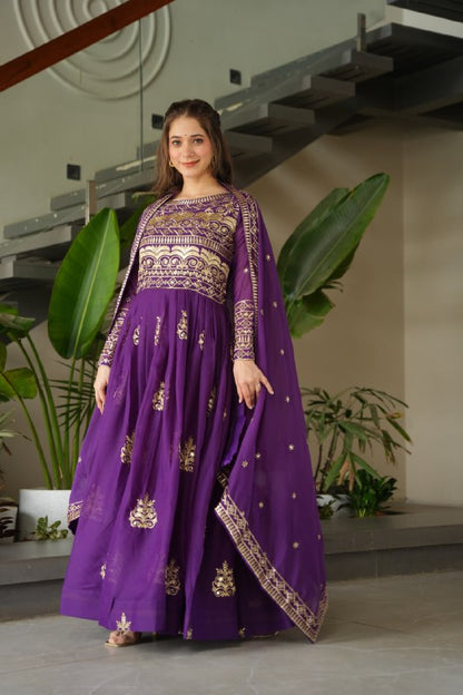 The Royal Drape  Readymade Designer Gown