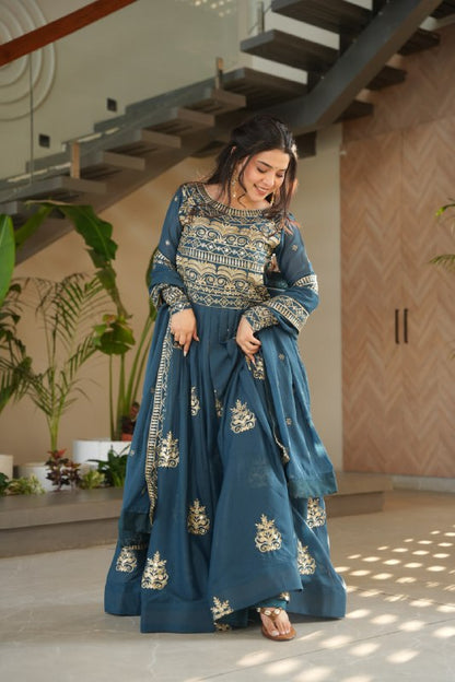 The Royal Drape  Readymade Designer Gown