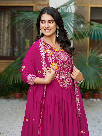 Regal Rhythm  Mirror Magic Edition Gown With  Duptta