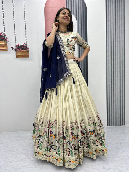 Butterfly Elegant Heavy Thread Lehenga Choli