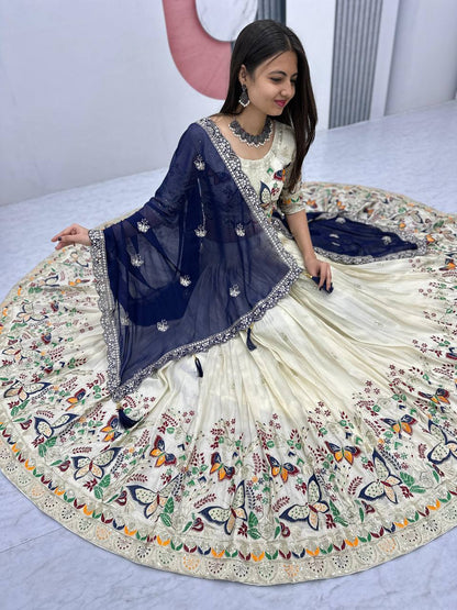 Butterfly Elegant Heavy Thread Lehenga Choli