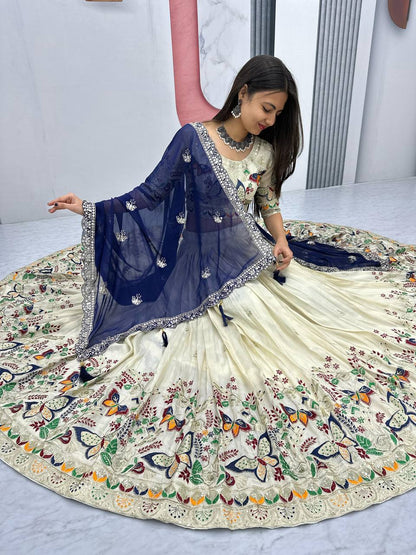 Butterfly Elegant Heavy Thread Lehenga Choli