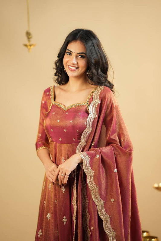 Reyna  Designer Luxury Cosmo Clothing Anarkali Suit