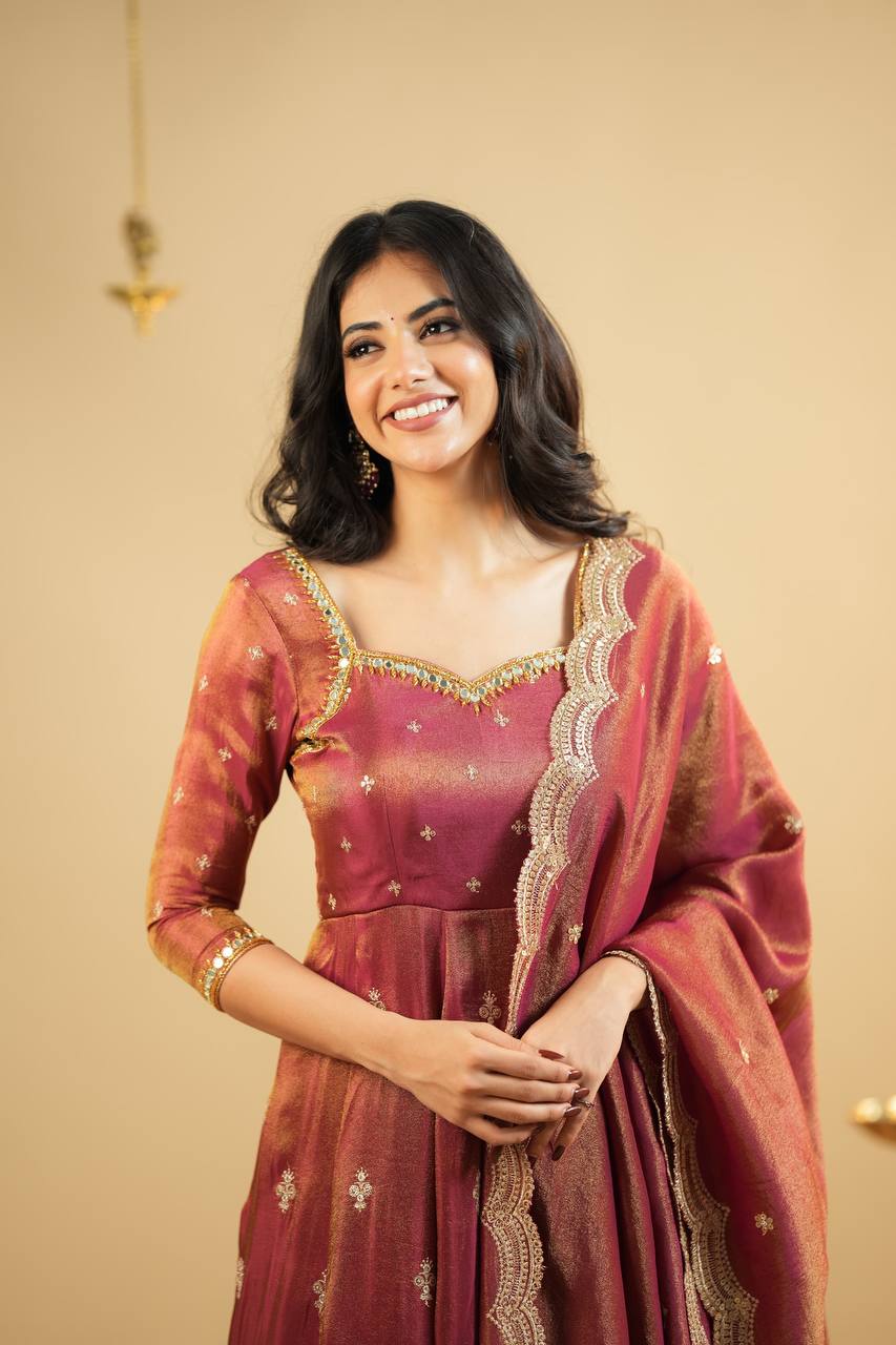 Reyna  Designer Luxury Cosmo Clothing Anarkali Suit