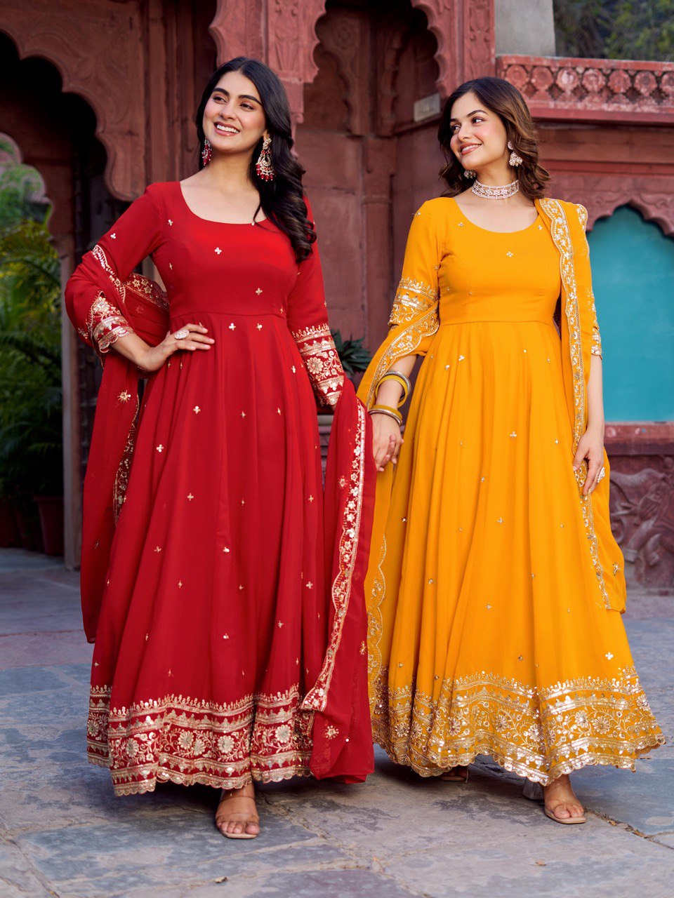 Sitara  Festive Bond Faux Georgette Anarkali Gown