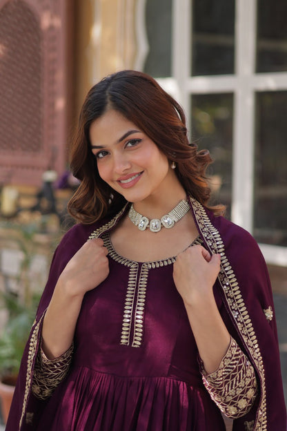 Ethnic Wear Inspiration Shimmer Anarkali  gown