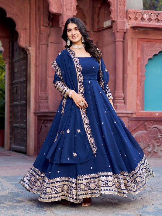 Sitara  Festive Bond Faux Georgette Anarkali Gown