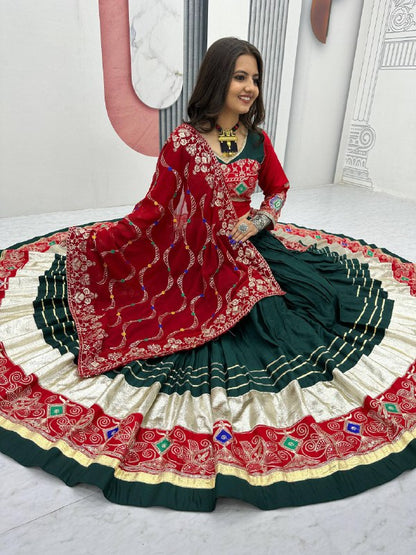 Vibrant Navratri Pure Cotton Lehenga Set