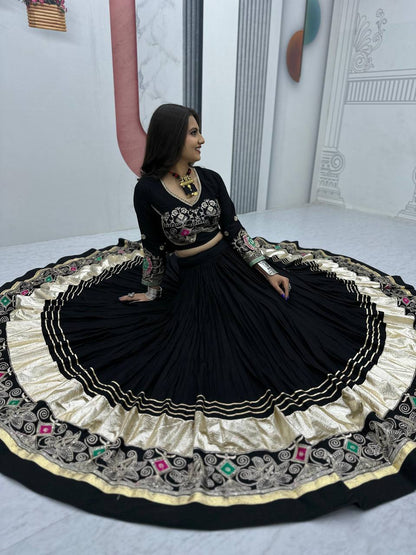 Vibrant Navratri Pure Cotton Lehenga Set