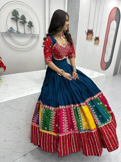 Kahani Multi-Color Bandhani Lehenga Choli Set