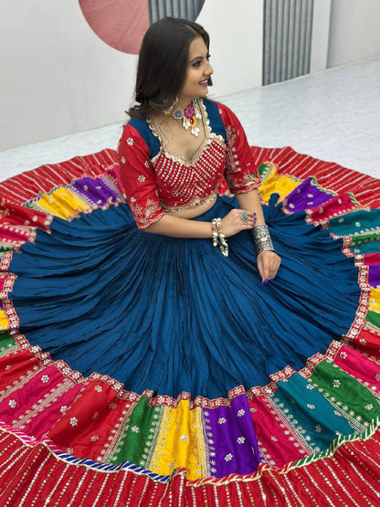 Kahani Multi-Color Bandhani Lehenga Choli Set
