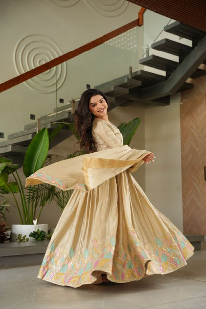 Noor-E-Twirl  Dual Glam Edition Readymade  Gown