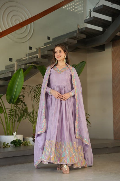 Noor-E-Twirl  Dual Glam Edition Readymade  Gown