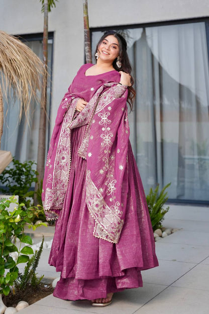 Arohi Mauve Suit Set