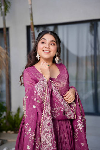 Arohi Mauve Suit Set
