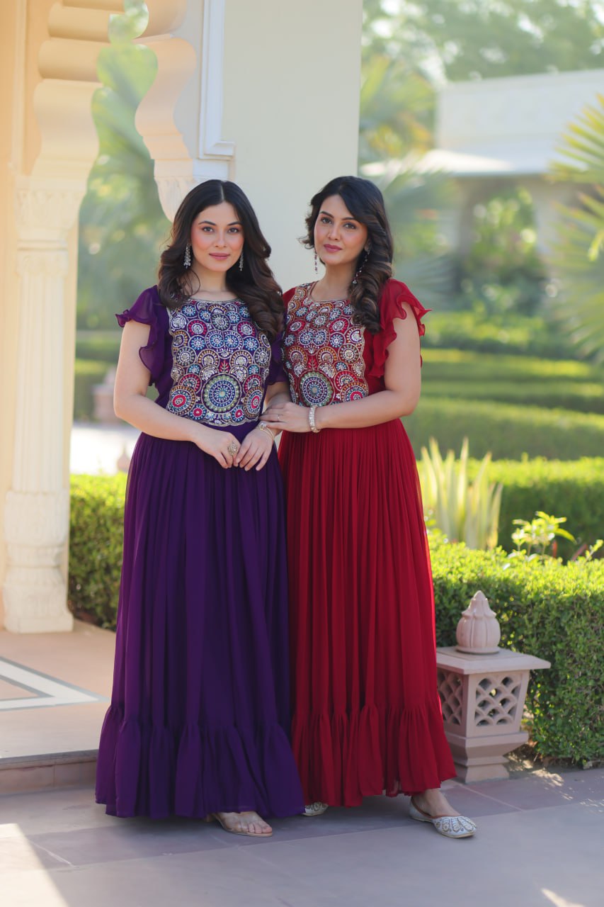 Zuri Bloom  Beads and Sequins work  Gowns