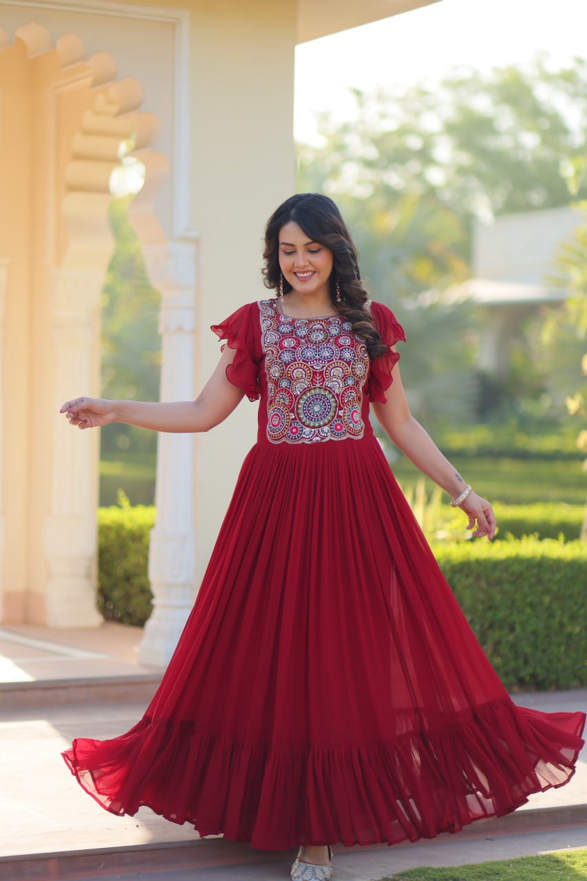Zuri Bloom  Beads and Sequins work  Gowns