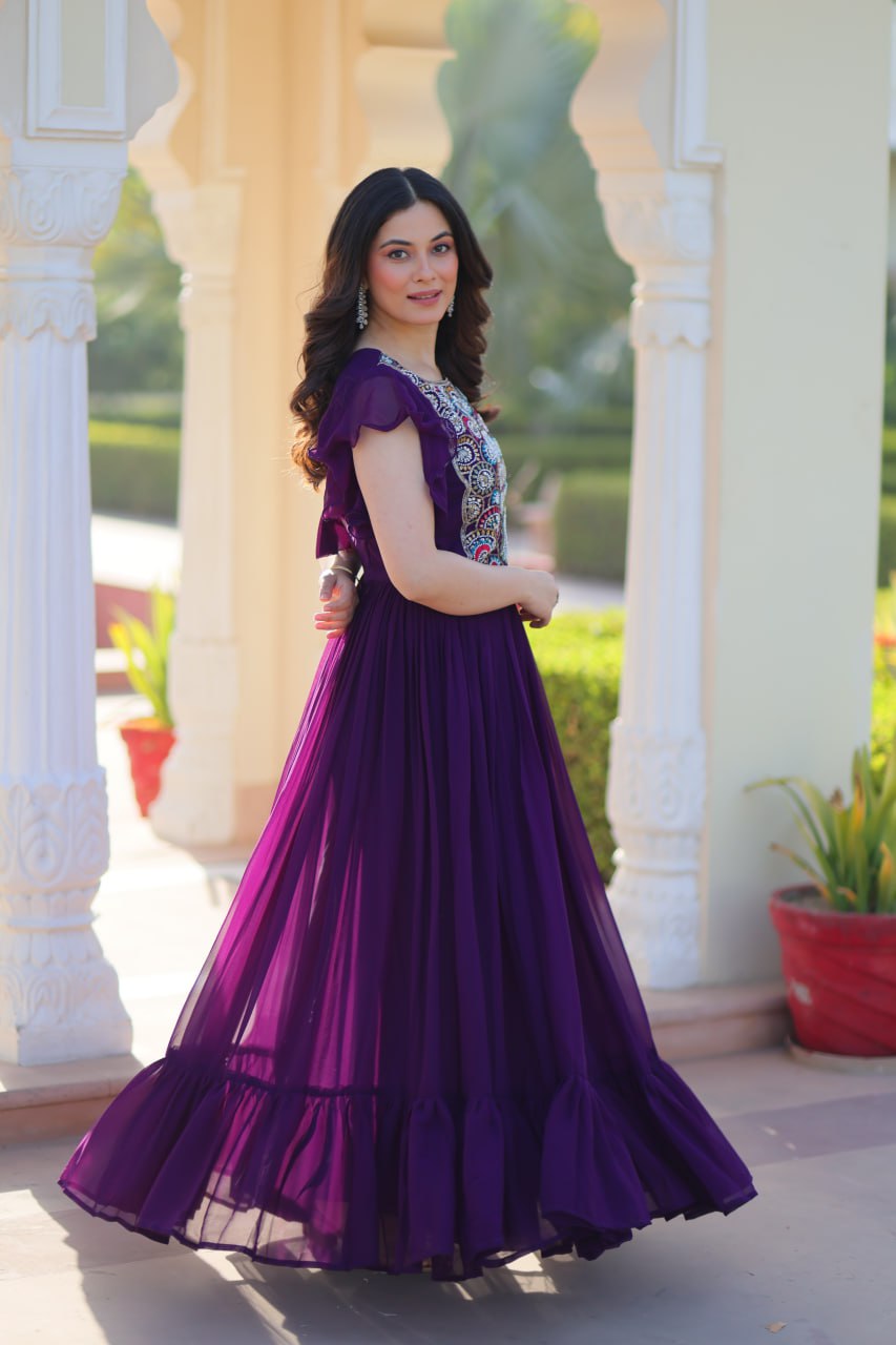 Zuri Bloom  Beads and Sequins work  Gowns