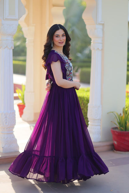 Zuri Bloom  Beads and Sequins work  Gowns
