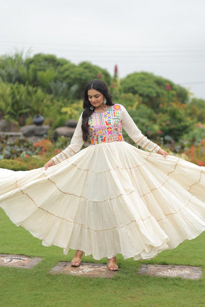 Neelaya Kora Cotton  With Multi Thread  Gown