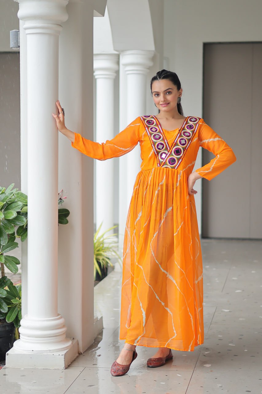 Bandhej Beauty Festive Fusion   Leheriya Print Kurti