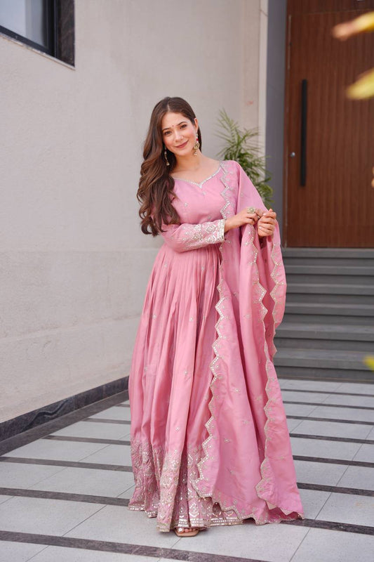 Manvi  Blush Elegance Anarkali Set