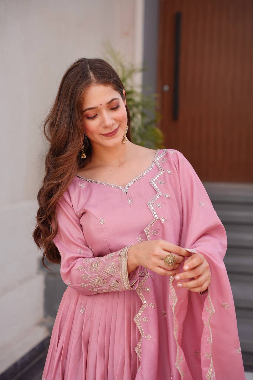 Manvi  Blush Elegance Anarkali Set