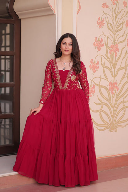 Aarohi’s Royal Elegance Gown Set
