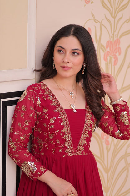 Aarohi’s Royal Elegance Gown Set