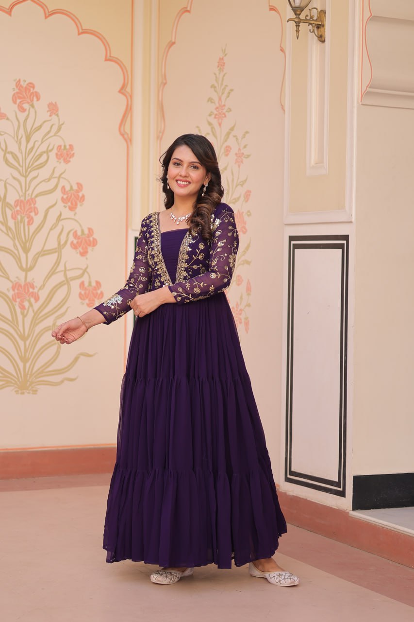 Aarohi’s Royal Elegance Gown Set