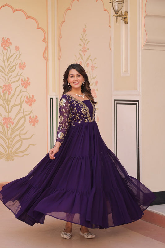 Aarohi’s Royal Elegance Gown Set