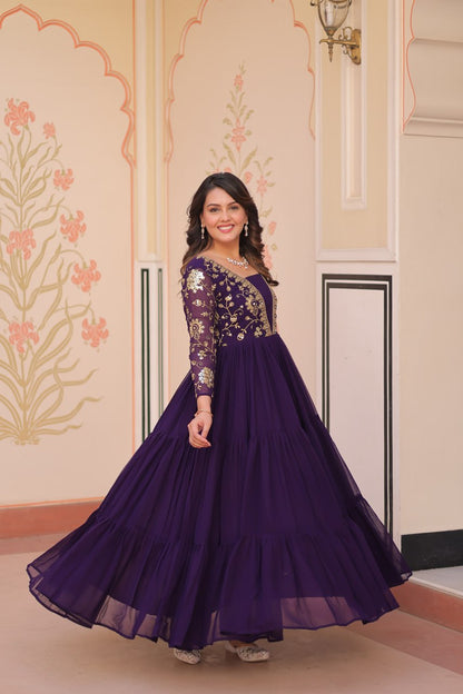 Aarohi’s Royal Elegance Gown Set
