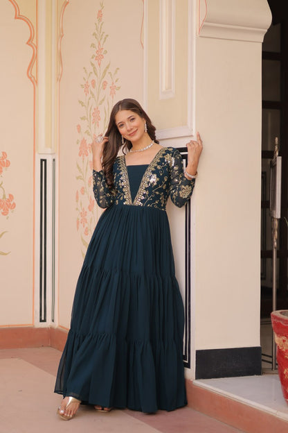 Aarohi’s Royal Elegance Gown Set