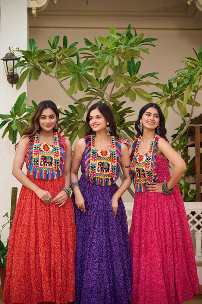 Avni’s Rang Ras   Gamthi Work Special  Navratri Gown