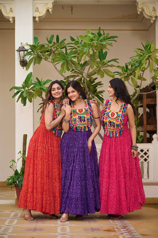 Avni’s Rang Ras   Gamthi Work Special  Navratri Gown