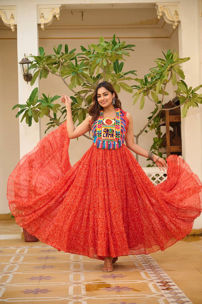Avni’s Rang Ras   Gamthi Work Special  Navratri Gown