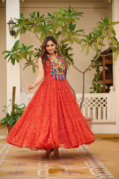 Avni’s Rang Ras   Gamthi Work Special  Navratri Gown