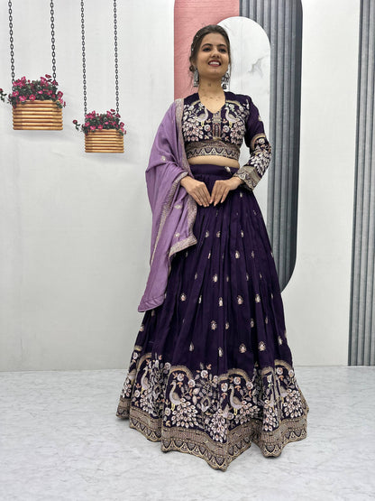 Ira’s Peacock Pride  Ethnic Elegance   Lehenga Set