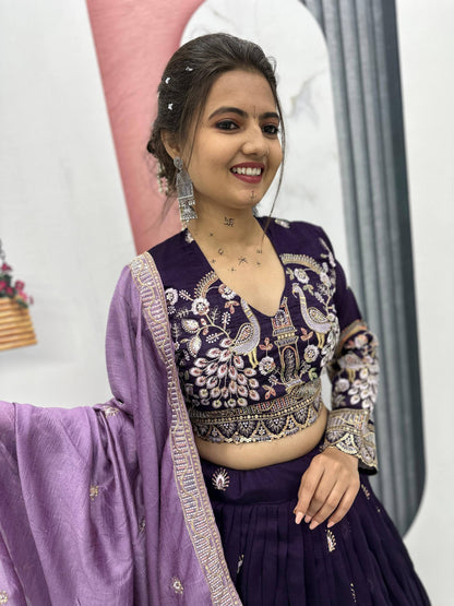 Ira’s Peacock Pride  Ethnic Elegance   Lehenga Set