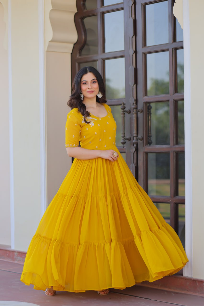 Ira Festive Flare   Twin Gown Set