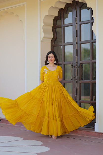Ira Festive Flare   Twin Gown Set