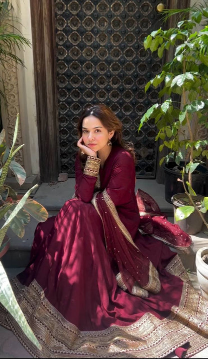 Inaaya Festive Bloom Designer Anarkali Suit