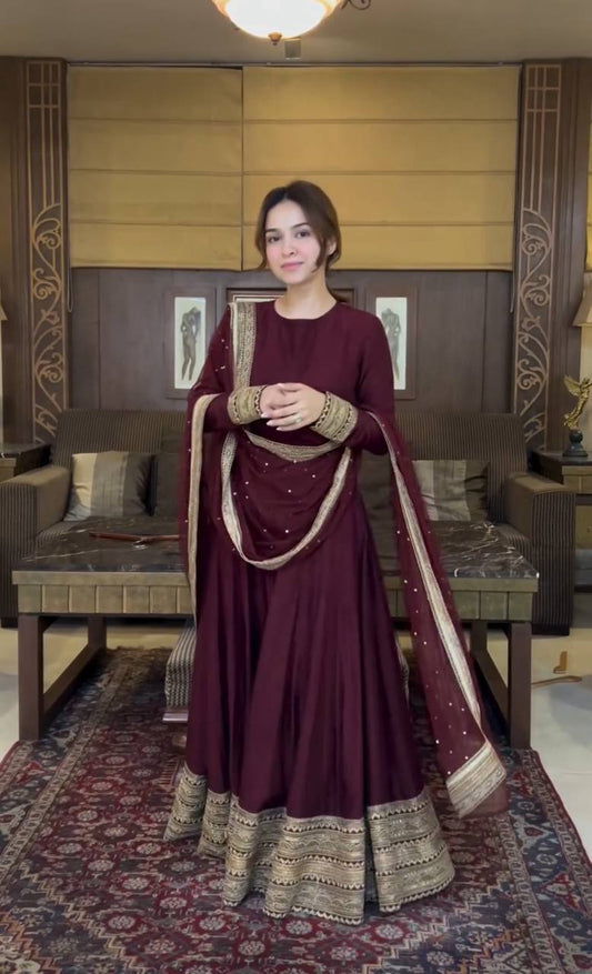 Inaaya Festive Bloom Designer Anarkali Suit