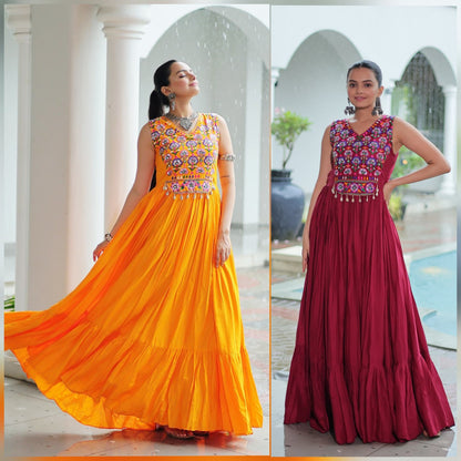Aadhya  Gota Glow Traditional Garba Gowns