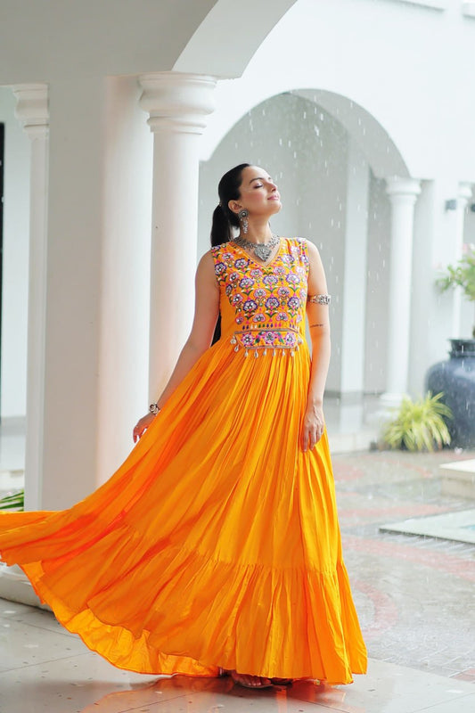 Aadhya  Gota Glow Traditional Garba Gowns