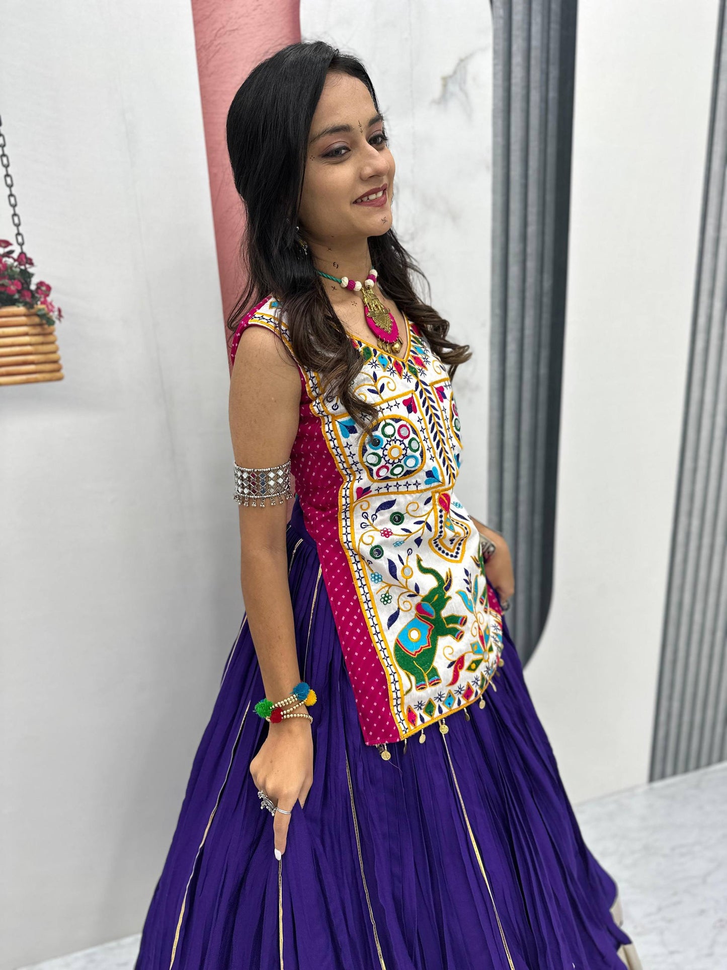 Tanirika Navratri Colourful Look Lehenga Set