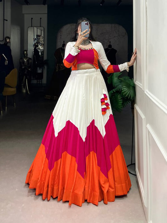 Rangriti Royalty  Multihue Magic in Modern Ethnic Lehenga Set