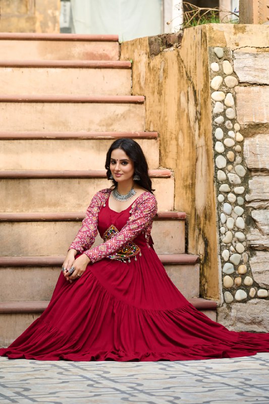 The Raas Queen Kutchi Gamth Work Magic Gown