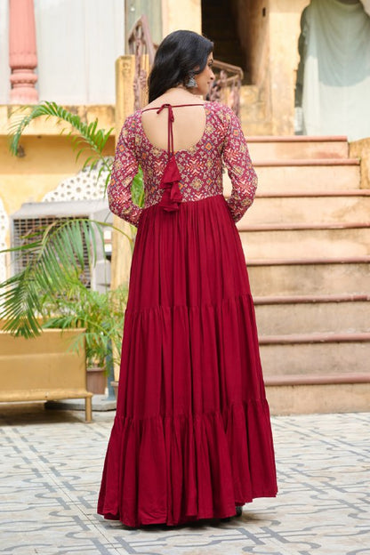 The Raas Queen Kutchi Gamth Work Magic Gown